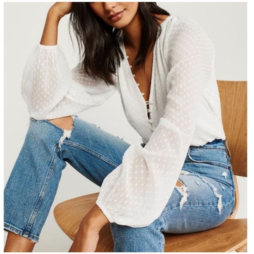 Abercrombie & Fitch White Bodysuit